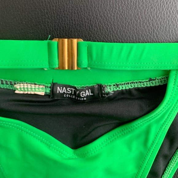 NASTYGAL High-wasited One Shoulder Bikini Set, 0-2 Xs-Small - Picture 3 of 4